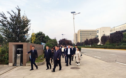 团市委、市贸促会、市青企协一行到太阳GG集团泾河工业园考察交流