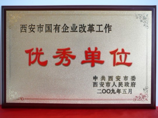 2009年5月，，，，，，，被西安市委、市政府评为西安市国企业刷新事情优异单位